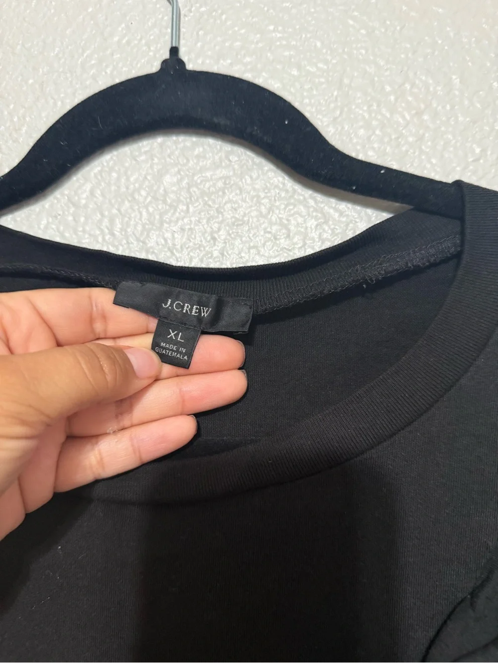 J. Crew Black Ruffled Bib Puff Sleeve Cotton Top